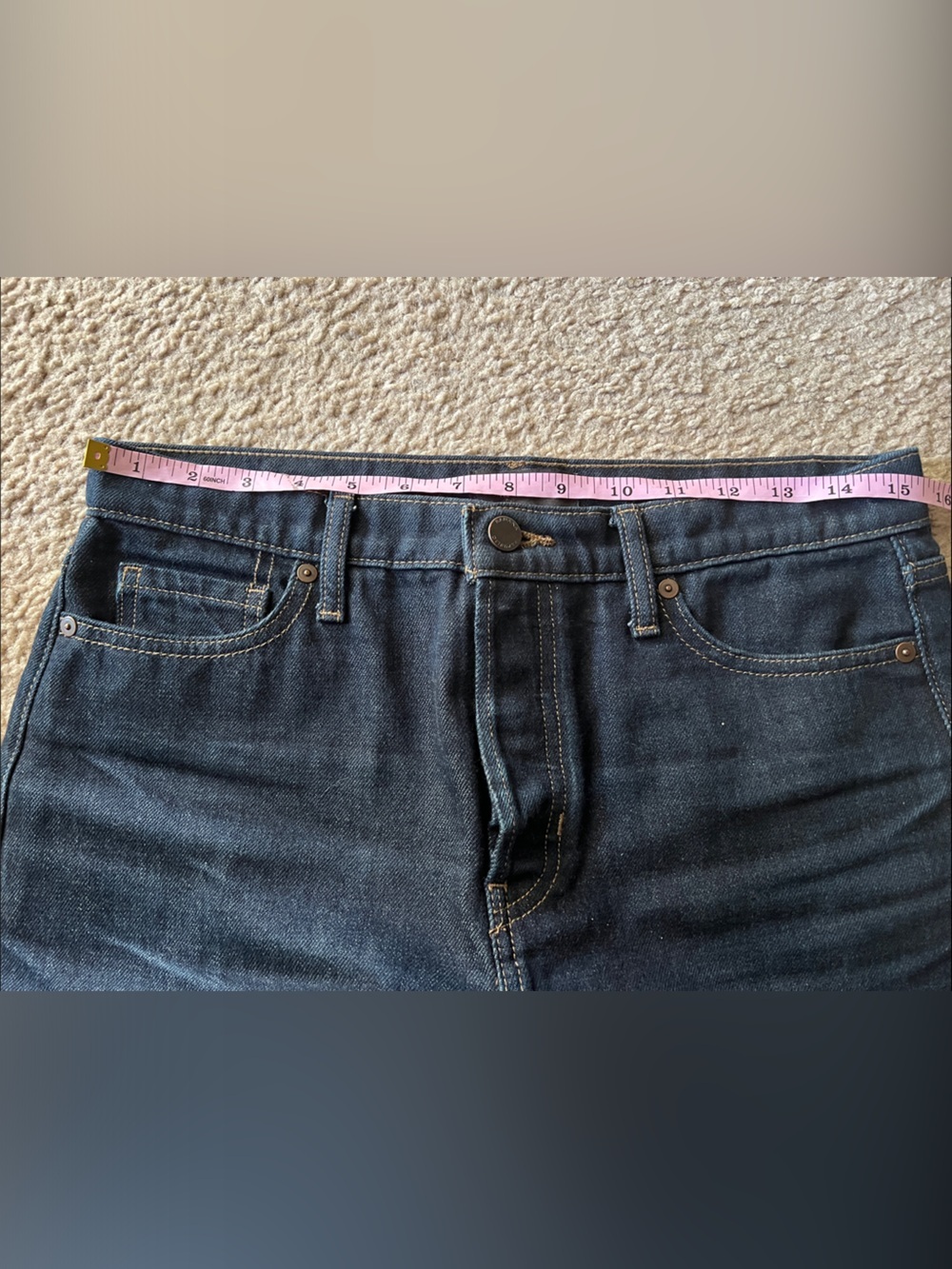 Banana Republic Premium Denim Ultra High Rise Barrel Leg Dark Rinse Jeans Sz 28 - Picture 5 of 10